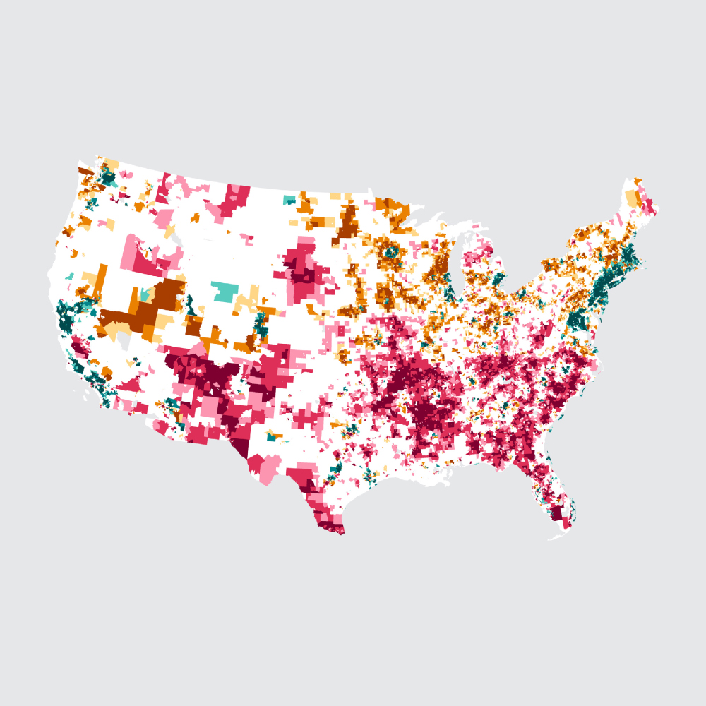 data: map, income distribution in the United States, New York State, New York City