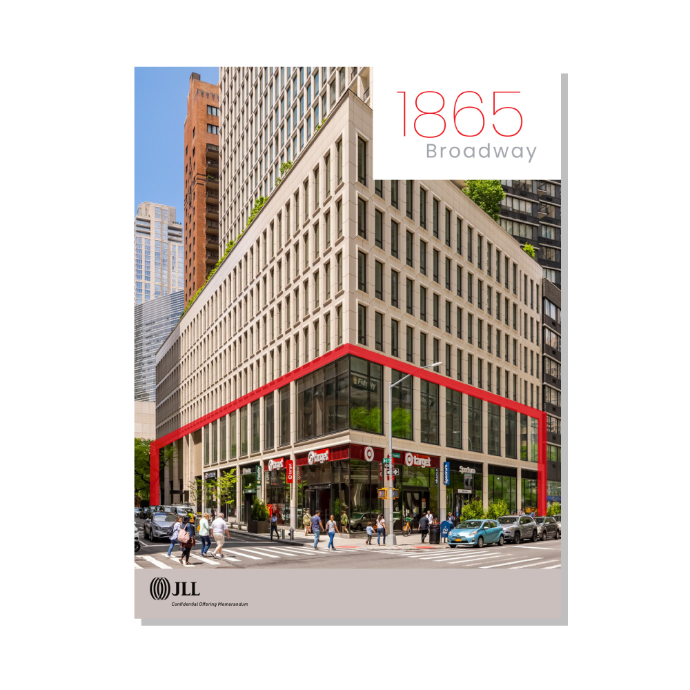 design: 1865 Broadway, Manhattan, New York, OM, JLL / HFF, cover and select pages