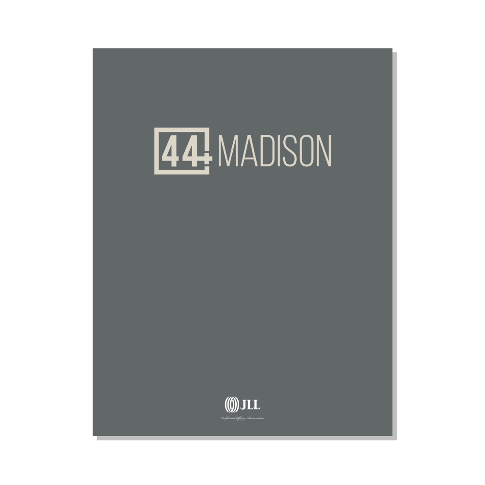 design: 44+ Madison OM, JLL / HFF, cover and select pages