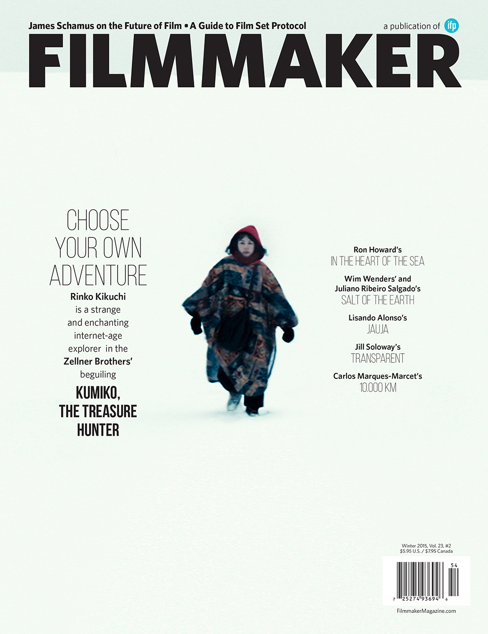 Filmmaker Magazine cover: Winter 2015 - Kumiko The Treasure Hunter