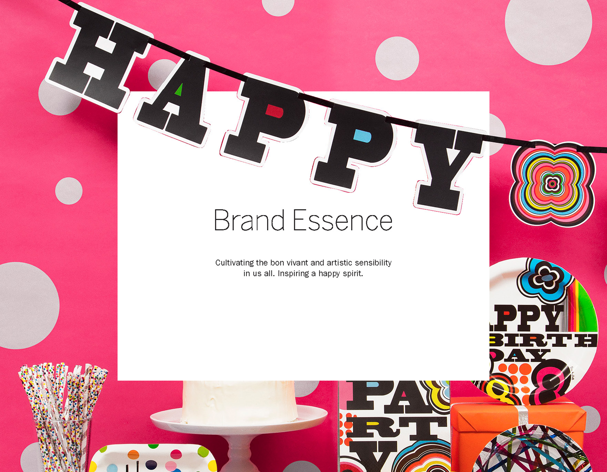 French Bull brand book interior spread: band essence, happy