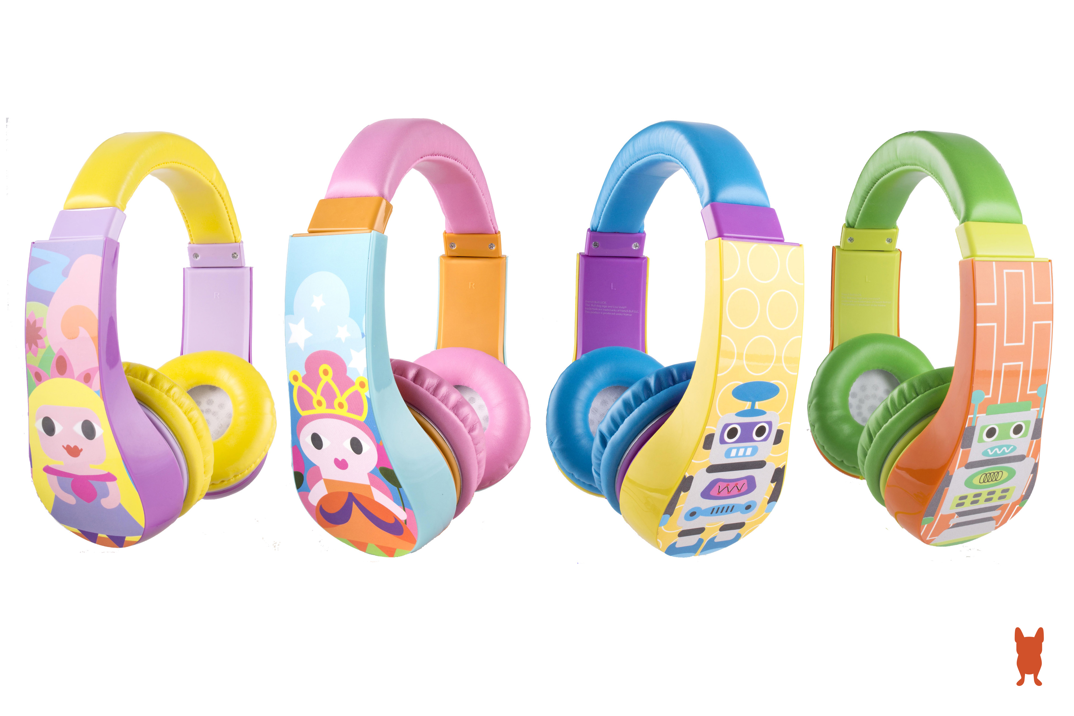 French Bull look book: children's character headphones