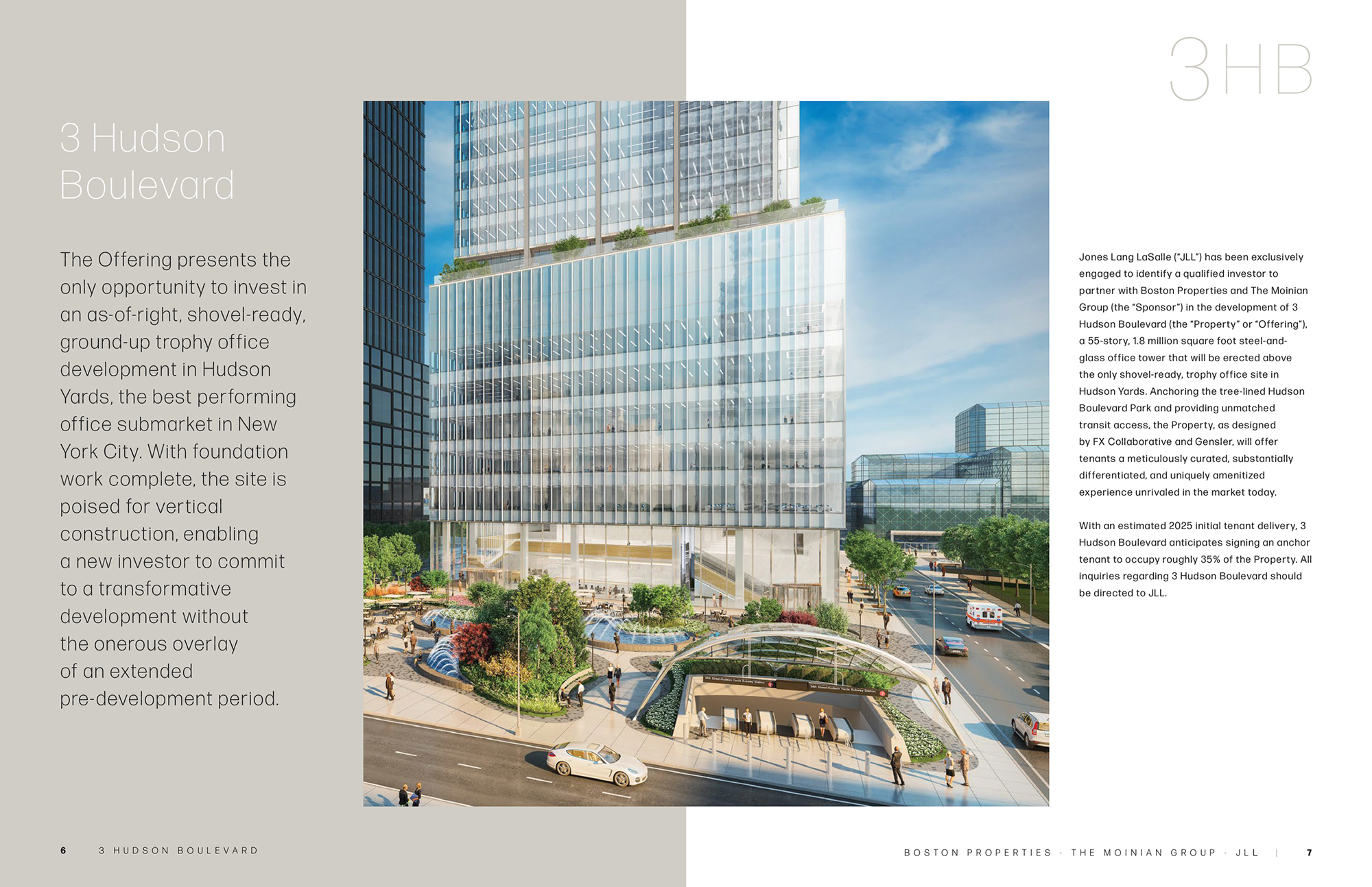 3 Hudson Boulevard offering memorandum: rendering