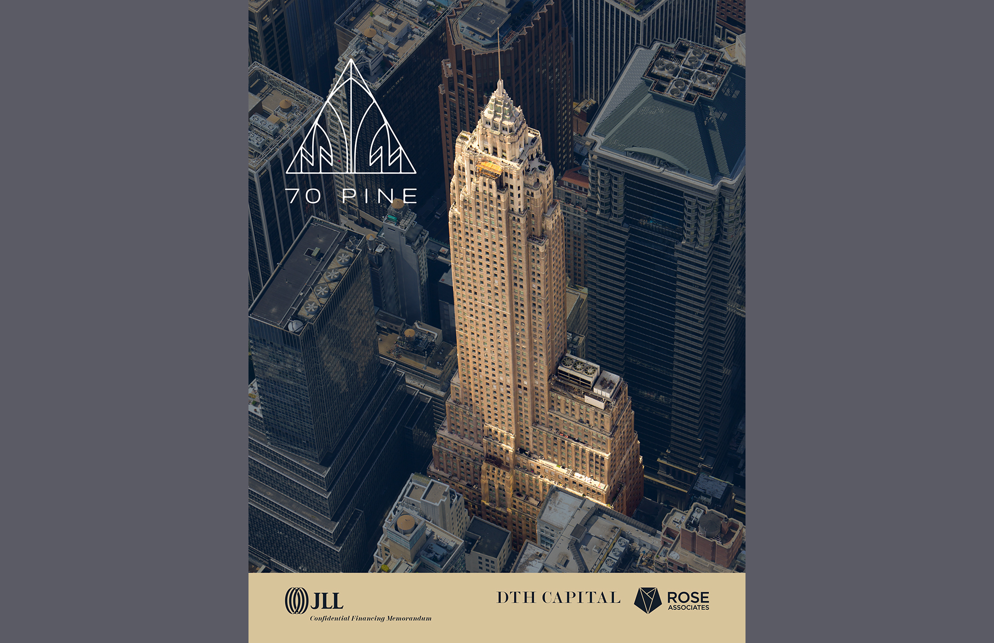 70 Pine St offering memorandum: cover