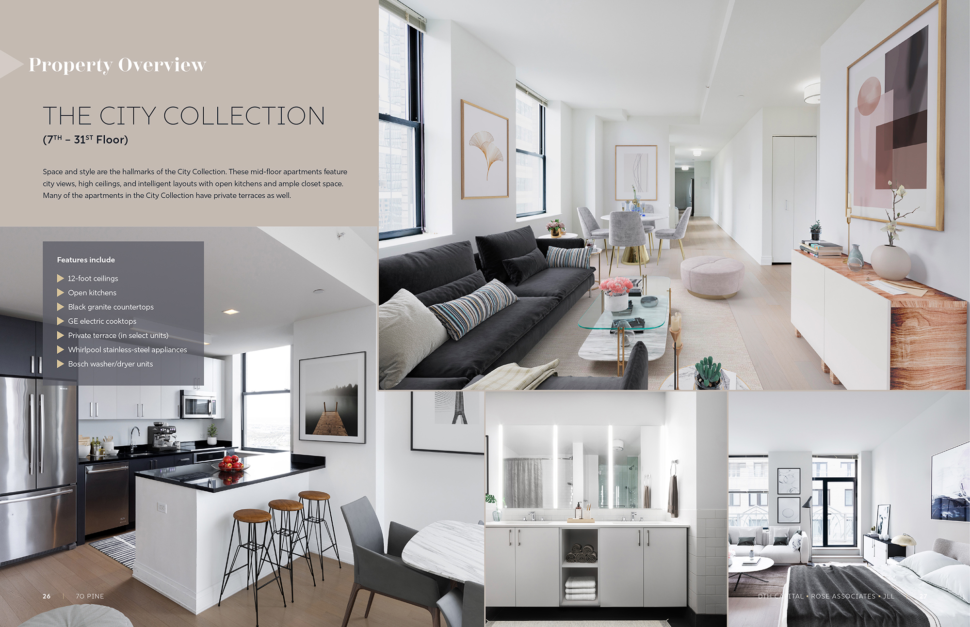 70 Pine St offering memorandum: photo collage