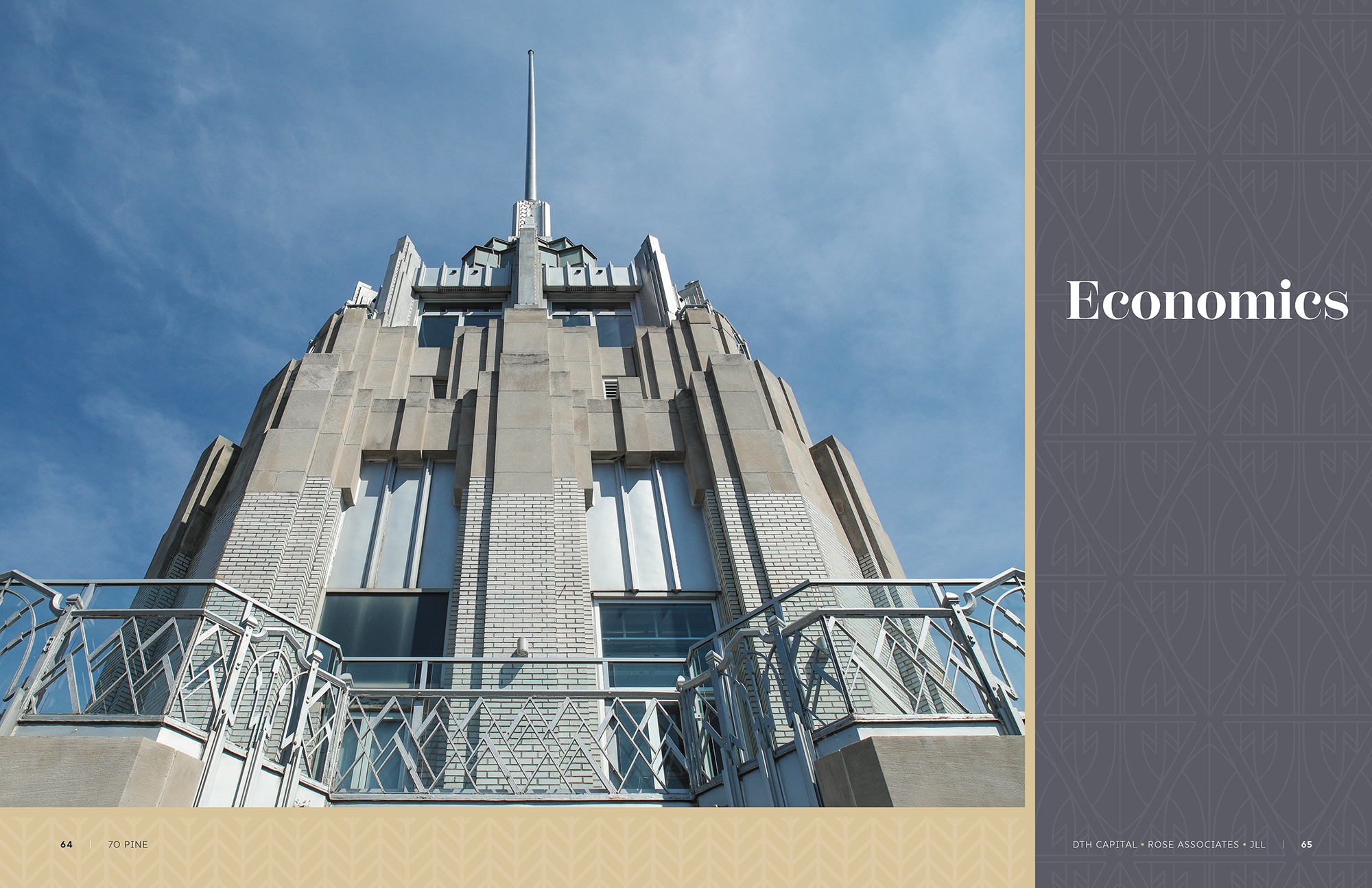 70 Pine St offering memorandum: economics divider