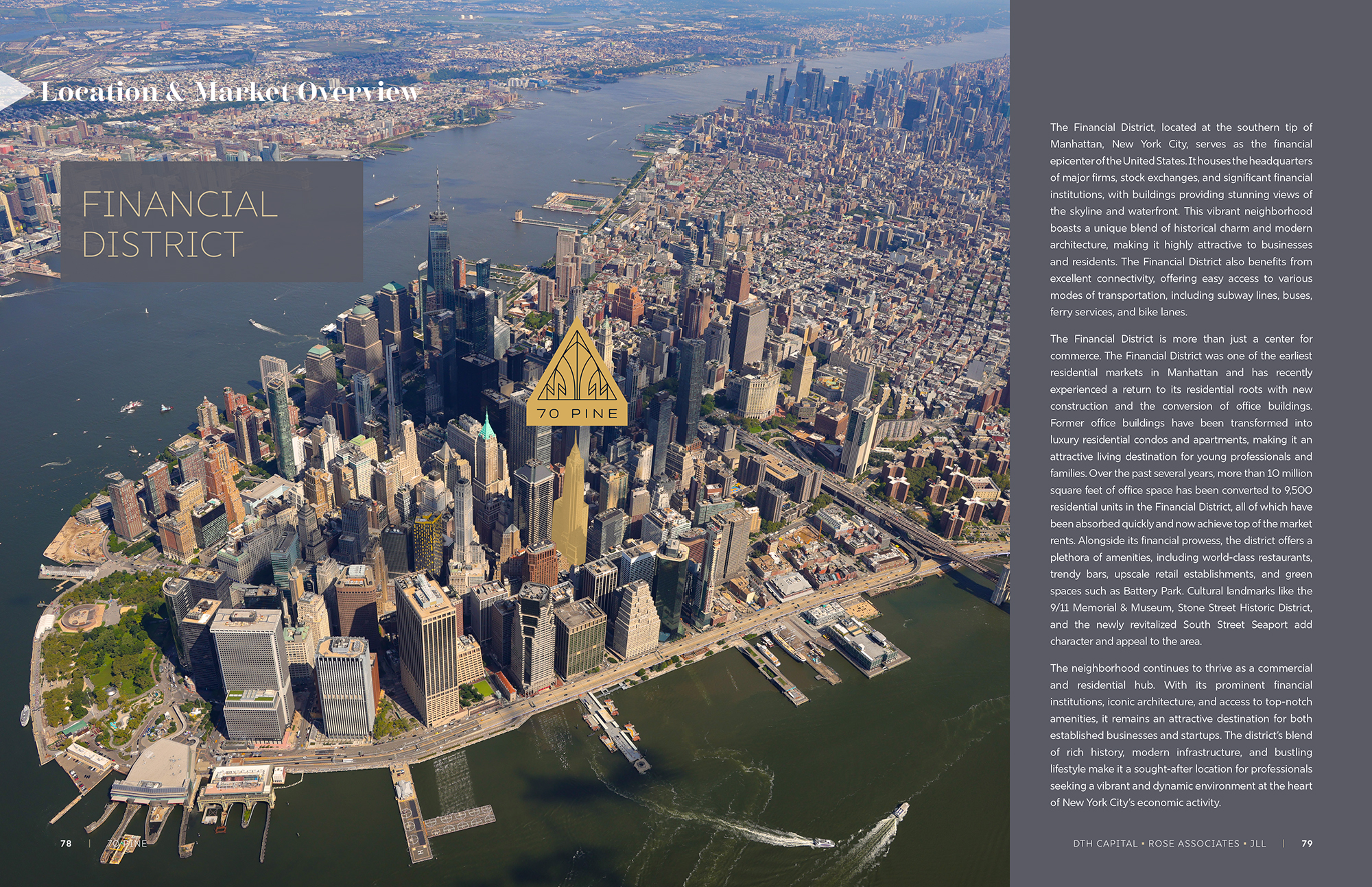 70 Pine St offering memorandum: aerial