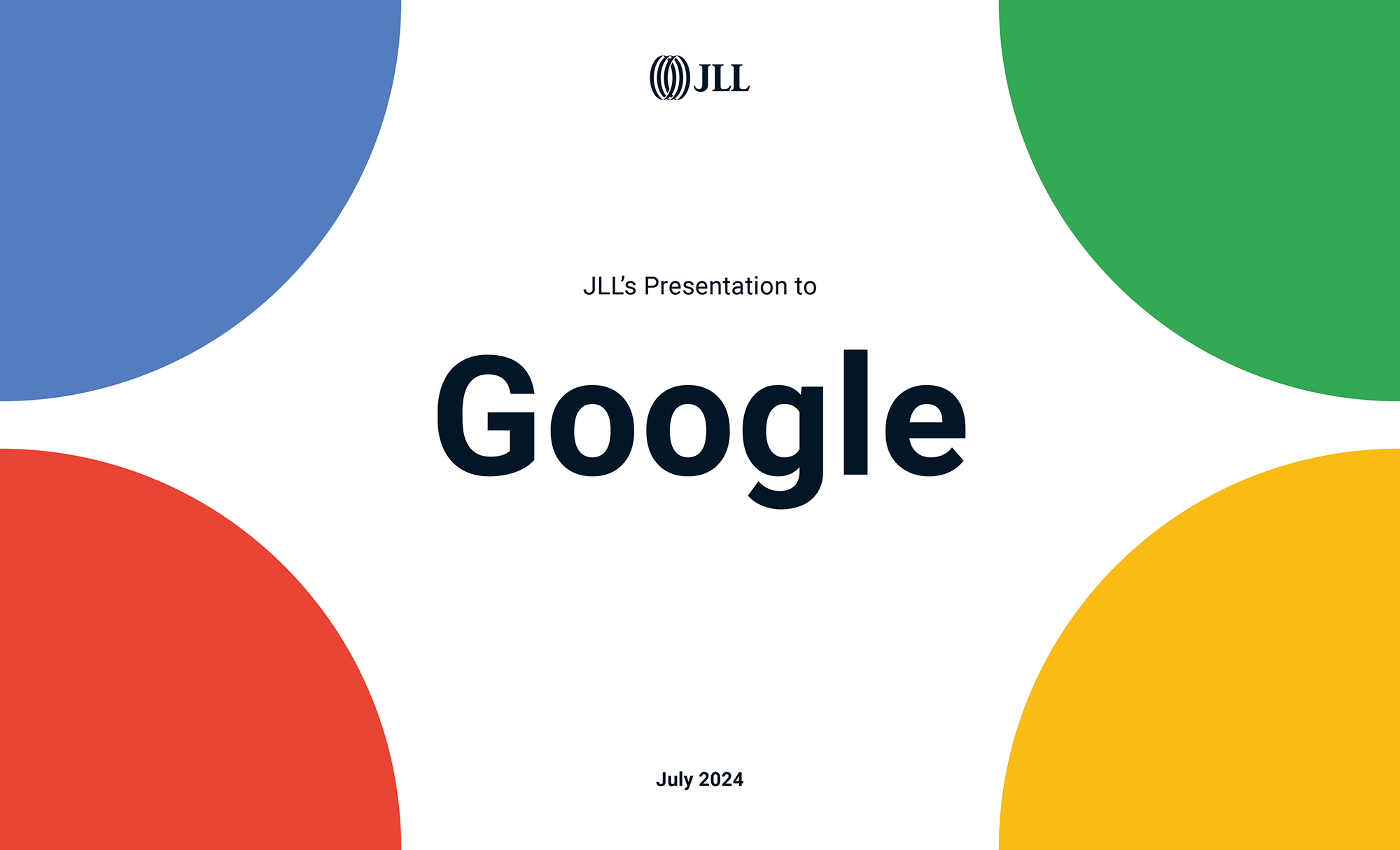 Google sales enablement pitch: cover